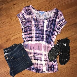 Simply Vera Vera Wang Tunic Shirt Size Large